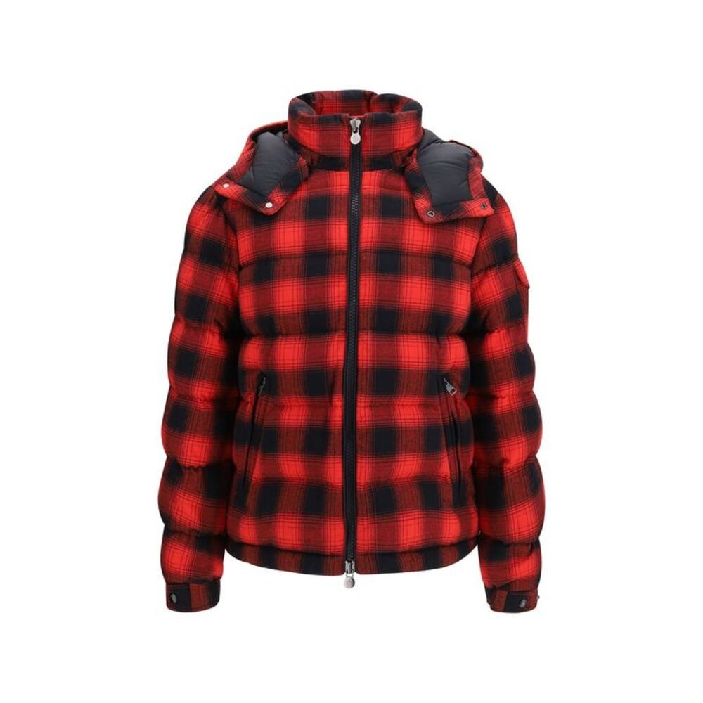 Moncler Red Cotton Full-Length Men's Jacket